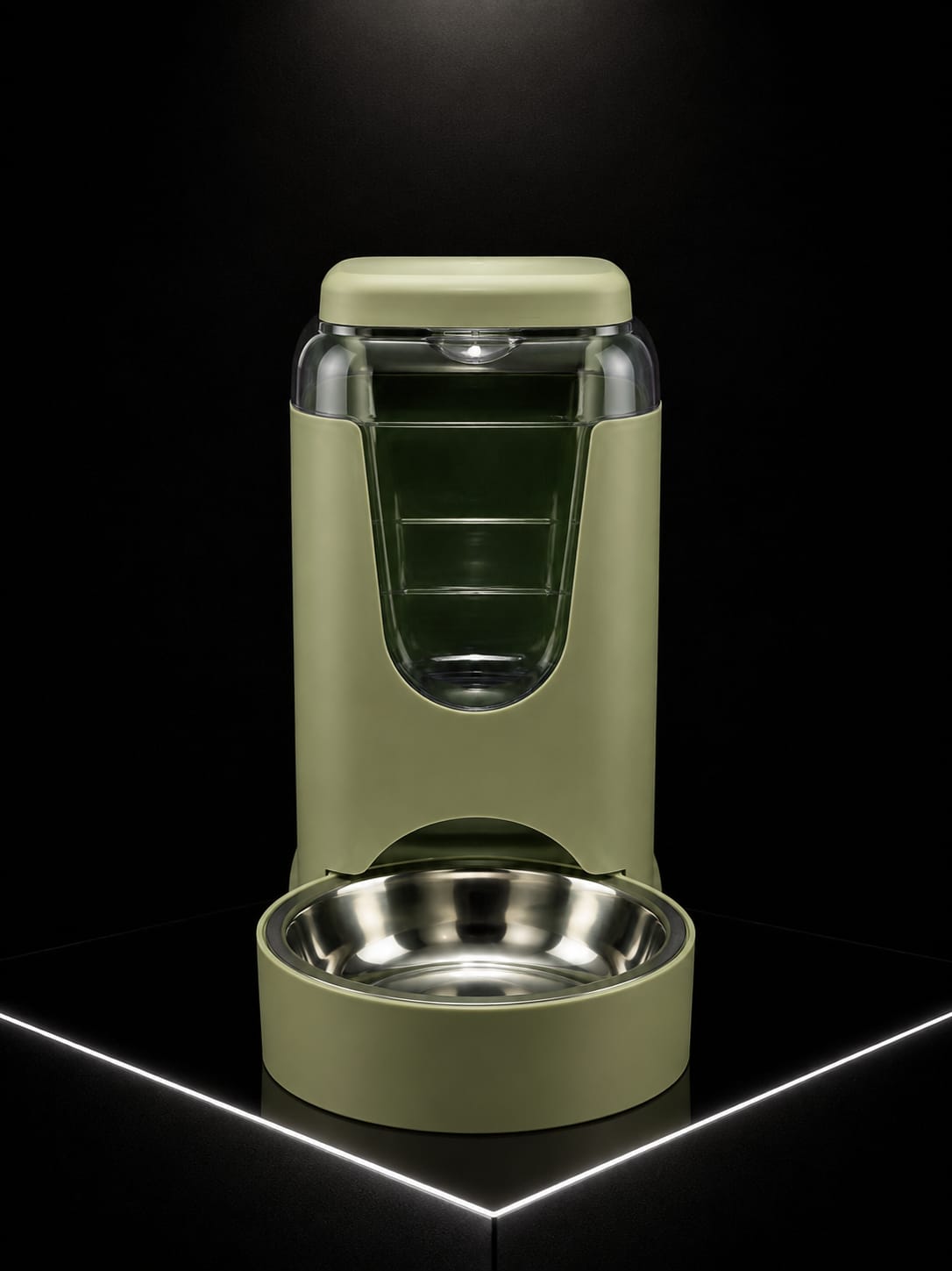 Dispensador Automático de Comida con Comedero en Acero Inoxidable para Perros y Gatos | Alimentador por Gravedad | SPOTMASCOTAS