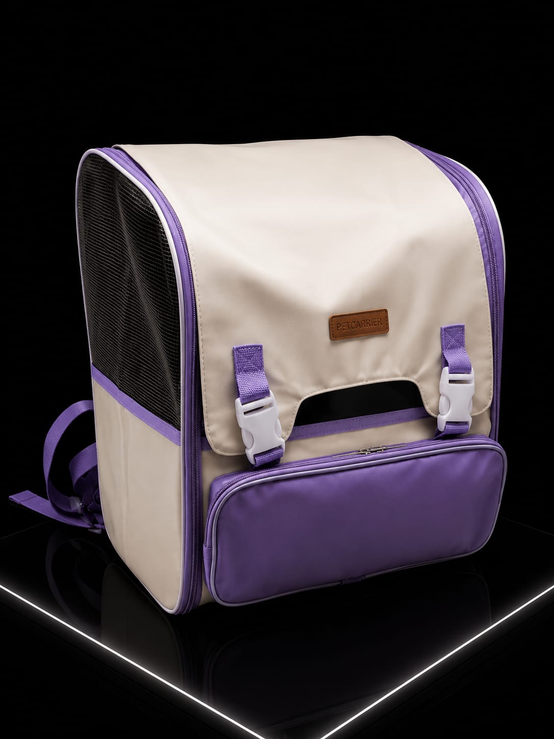 Guacal Mochila para Mascotas | Transportadora Expandible para Perros y Gatos | SPOTMASCOTAS