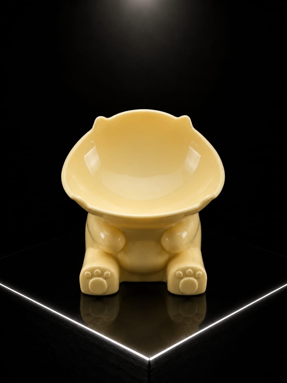 Comedero Elevado para Perros y Gatos con Diseño de Oso | Plato para Mascotas | SPOTMASCOTAS
