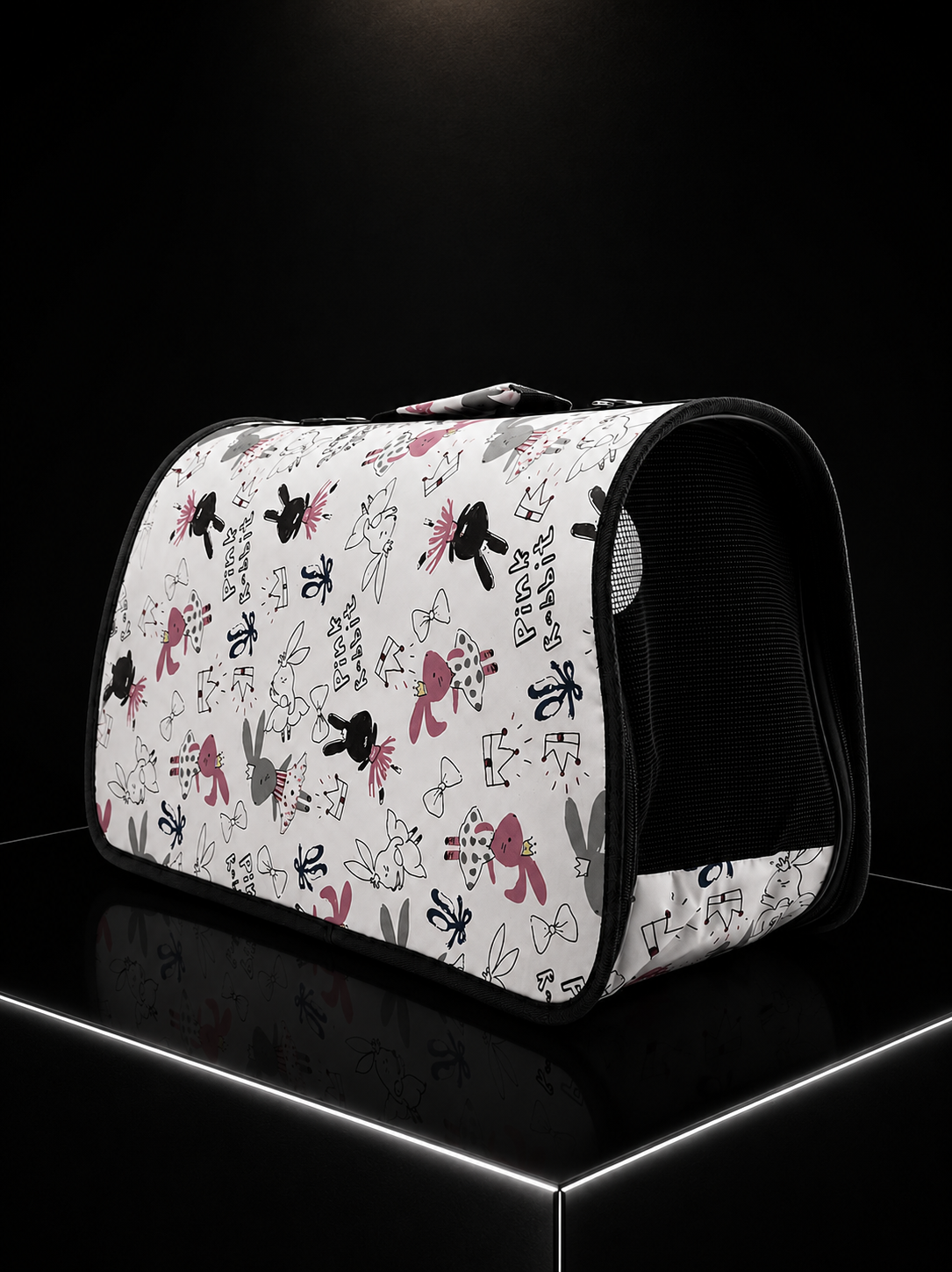Guacal Transportador Plegable para Perros y Gatos | Bolso de Viaje con Malla Transpirable | SPOTMASCOTAS
