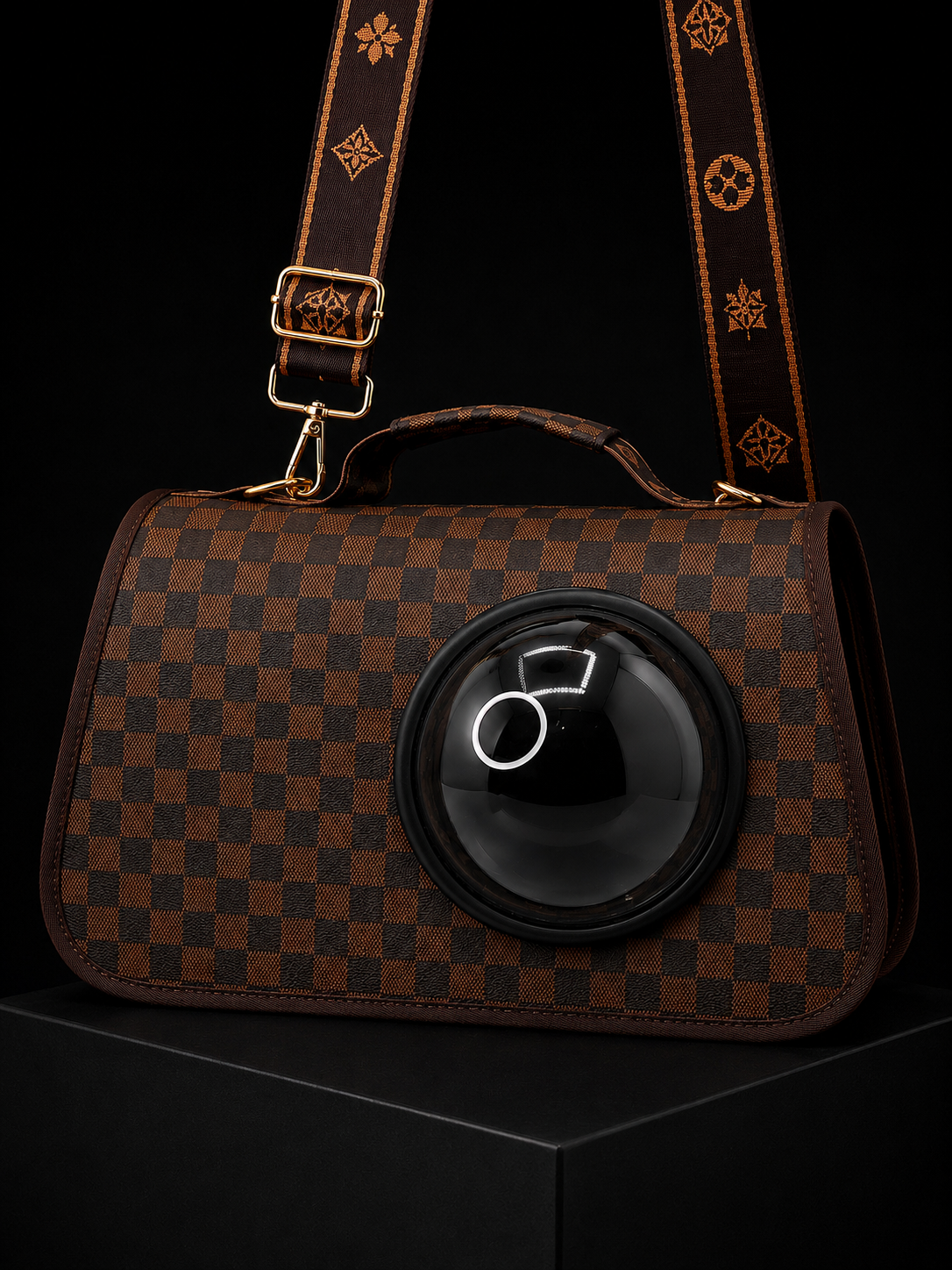 Guacal Transportador Premium para Perros y Gatos | Bolso de Viaje con Ventana Panorámica | Diseño Elegante | SPOTMASCOTAS