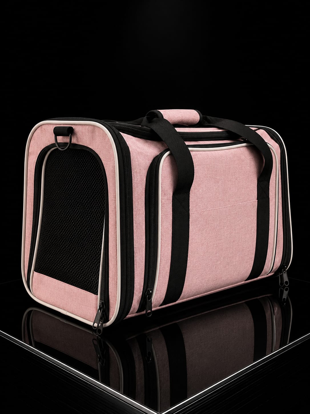 Guacal Transportador Expandible para Perros y Gatos | Bolso de Viaje con Malla Transpirable | SPOTMASCOTAS