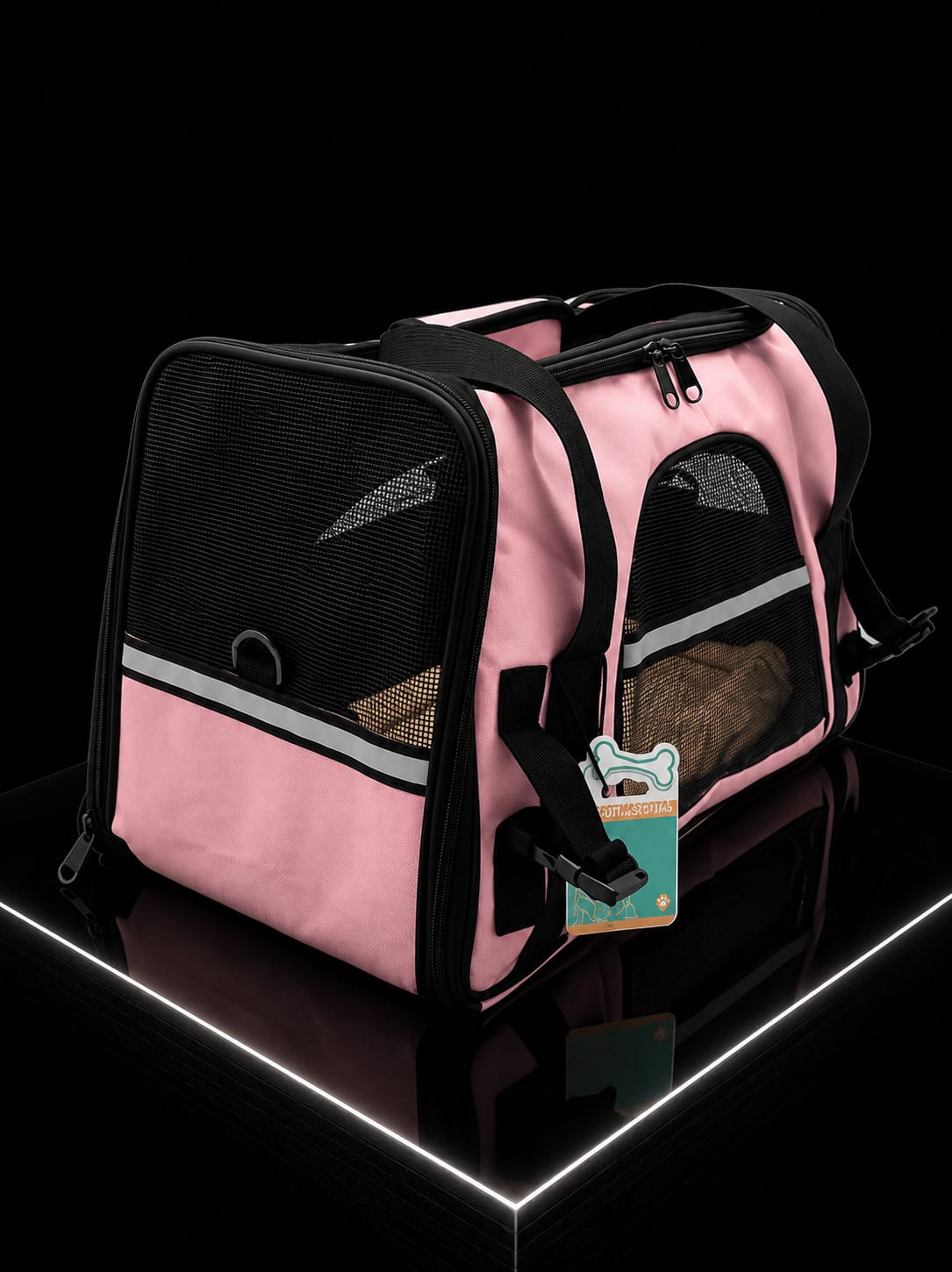 Guacal Transportador Plegable para Mascotas | Bolso de Viaje para Perros y Gatos | SPOTMASCOTAS
