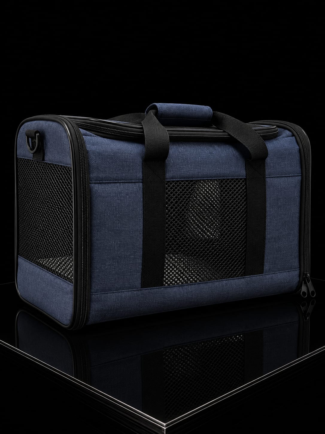 Guacal Transportador Plegable para Perros y Gatos | Bolso de Viaje con Malla Transpirable | SPOTMASCOTAS