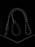 Correa Premium Reflectiva para Perros con Asa Acolchada | Cuerda Reforzada de Alta Resistencia | Negra | SPOTMASCOTAS