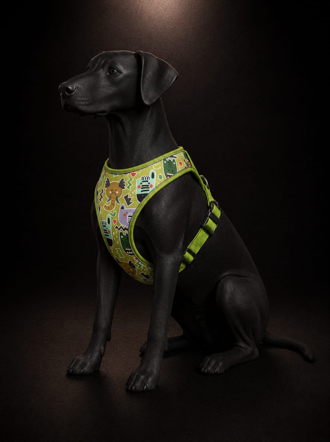 Pechera Estampada Ajustable para Perros | Arnés Acolchado con Diseño Animal  | SPOTMASCOTAS