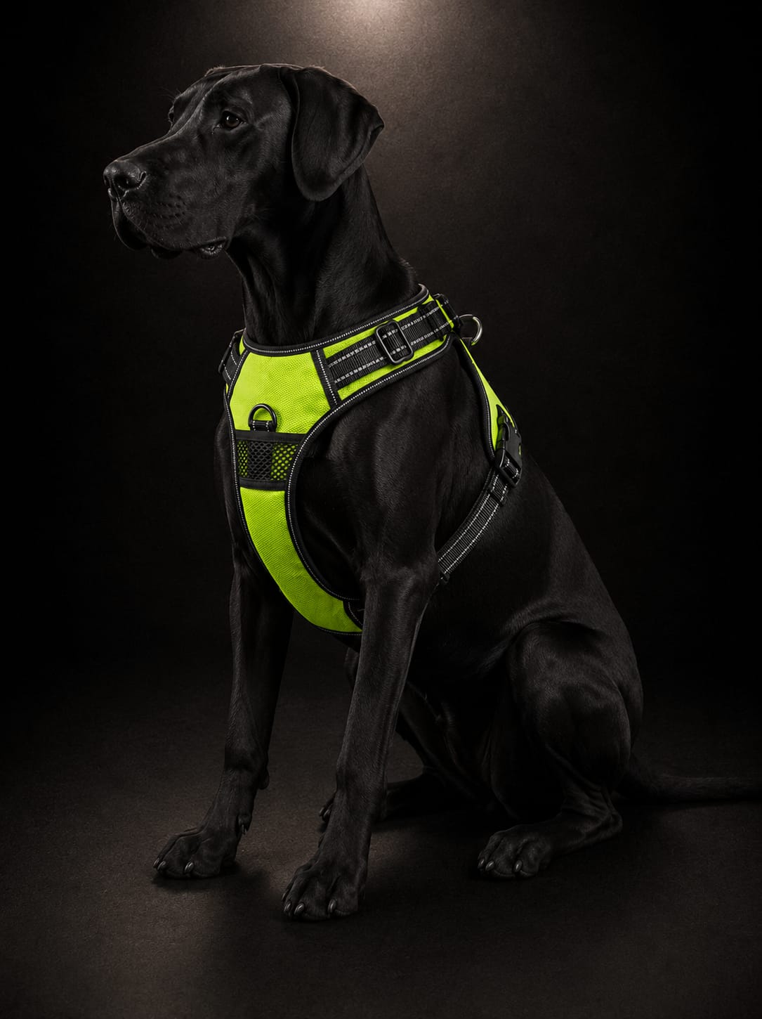 Pechera Premium Reflectiva con Luz LED para Perros | Arnés Ajustable de Seguridad | Talla L | SPOTMASCOTAS