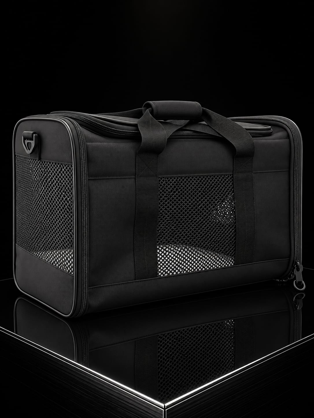 Guacal Transportador Plegable para Perros y Gatos | Bolso de Viaje con Malla Transpirable | SPOTMASCOTAS