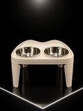 Comedero Elevado Doble con Tazones en Acero Inoxidable para Perros y Gatos | Base Ergonómica | 2 Tamaños | SPOTMASCOTAS