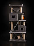 Rascador para Gatos con Casas, Hamacas y Juguetes | Torre Multinivel Premium | SPOTMASCOTAS